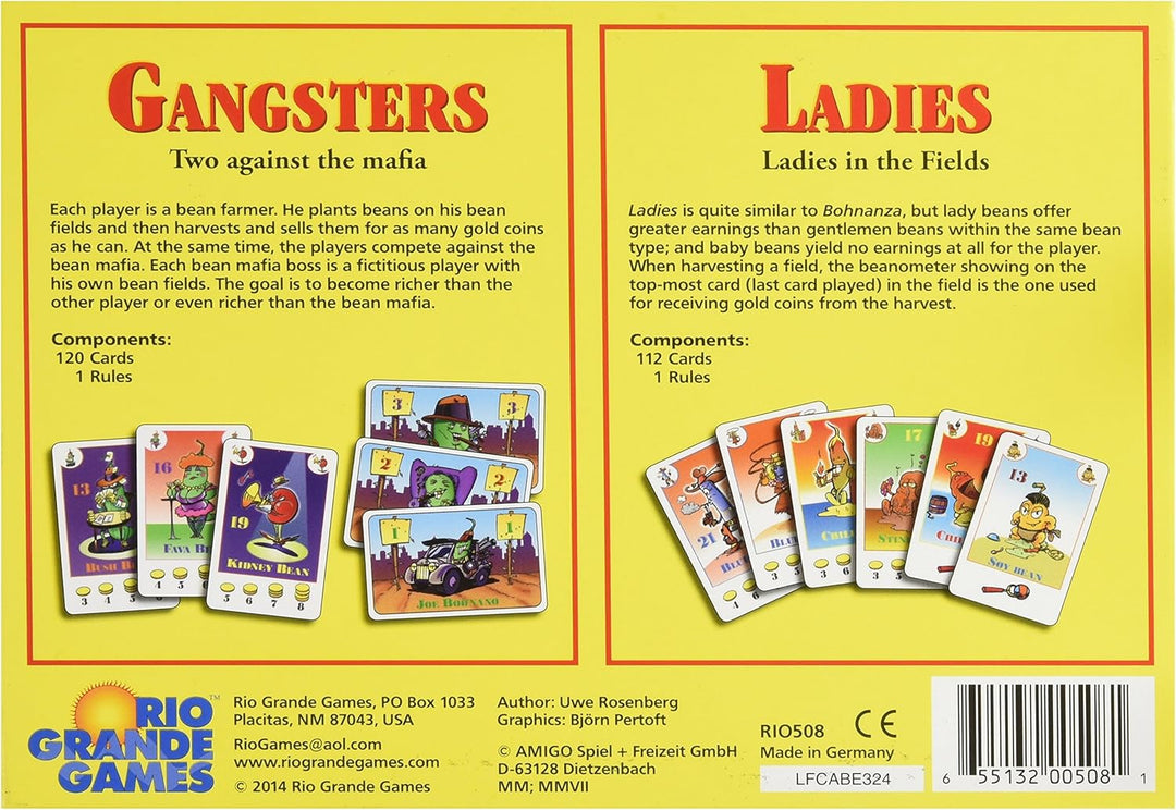 Rio Grande Games Ladies & Verbrecher Bohnanza Expansion - Karten
