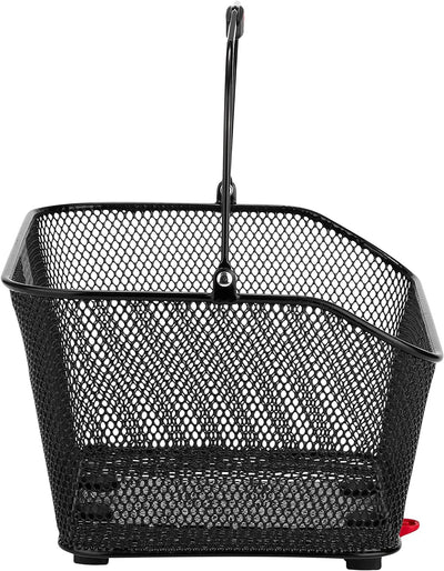 KLICKfix City Hinterradkorb für Racktime Schwarz, Schwarz