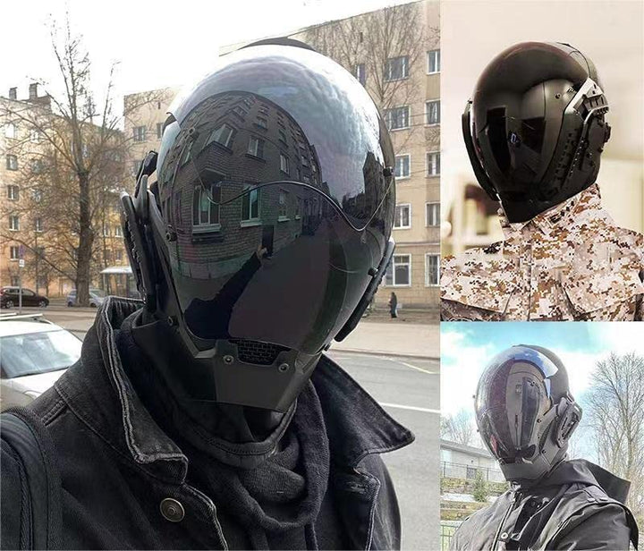 Cyberpunk Maske, Futuristische Techwear Maske Coole Cyber Maske, Halloween Cosplay Kostüm Maske