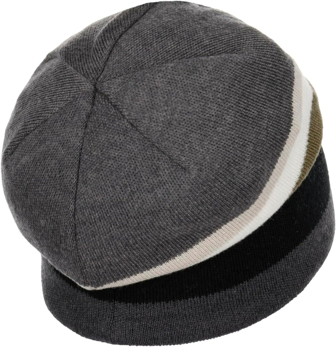 Eisbär Miron 2.0 Beanie Strickmütze Wintermütze Streifenmütze Skimütze Mit Futter, khaki