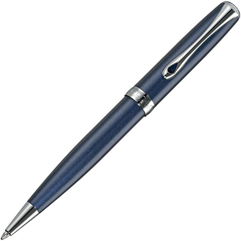 DIPLOMAT - Kugelschreiber Excellence A2 Midnight blue Chrom easyFlow - Schick und elegant - Lange Le