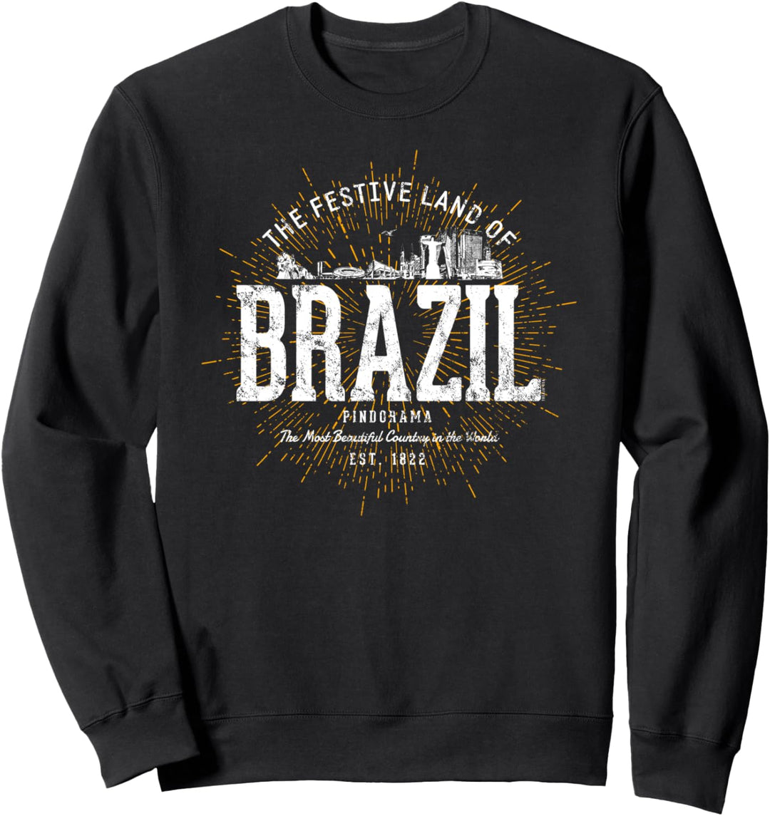 Brazil Vintage Retro Brasilien Sweatshirt