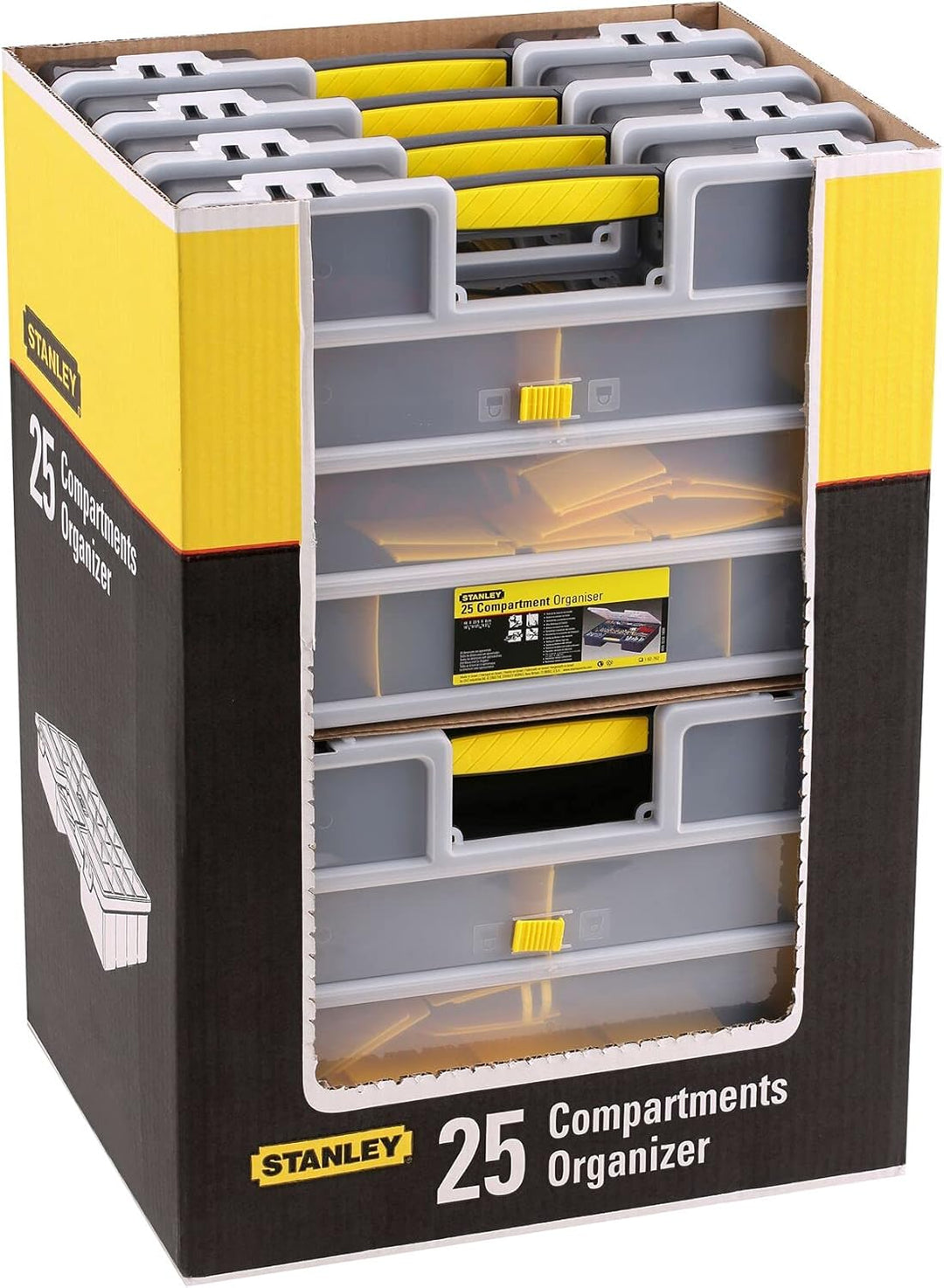 Stanley Werkzeug-Organizer / Aufbewahrungsbox Standard (45.7x32.7x7.9cm, mit 25 Fächern, bündiges Sc