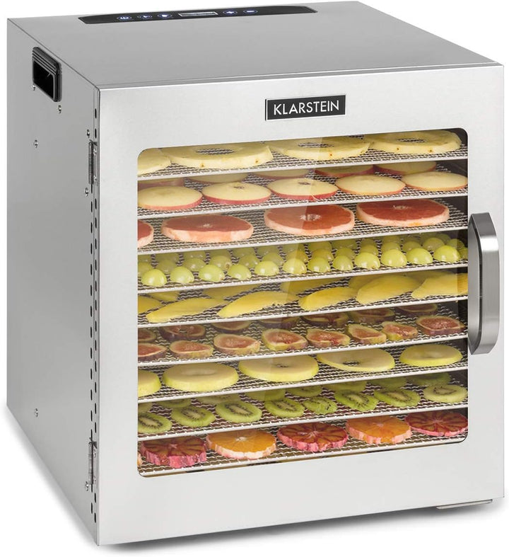 Klarstein Captain Jerky 110 Dörrautomat, 1000 W, Temperatur: 30-90 °C, 24-Stunden-Timer, BPA-frei, T