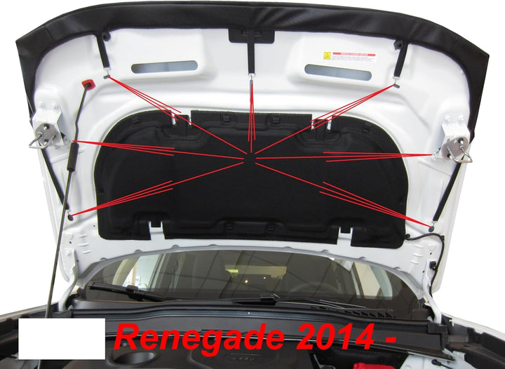 AB3-00397 Auto Bra kompatibel mit Jeep Renegade Bj. seit 2014 Haubenbra Steinschlagschutz Tuning Bon