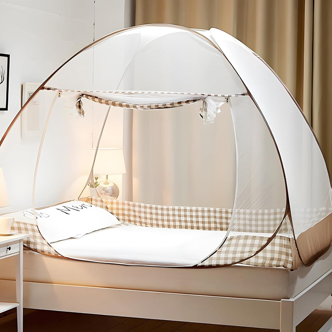 Moskitonetz Bett, Faltbares Doppeltür Moskitonetz Pop Up, Tragbares Moskitonetz Reise, Grosses Mücke