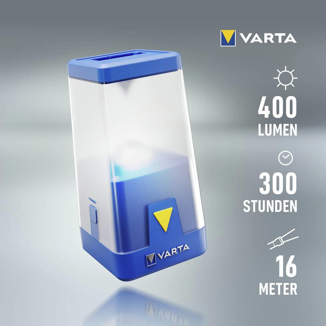 VARTA Campinglampe LED, Outdoor Ambiance L20 Camping Laterne mit Dimmfunktion und verschiedenen Farb