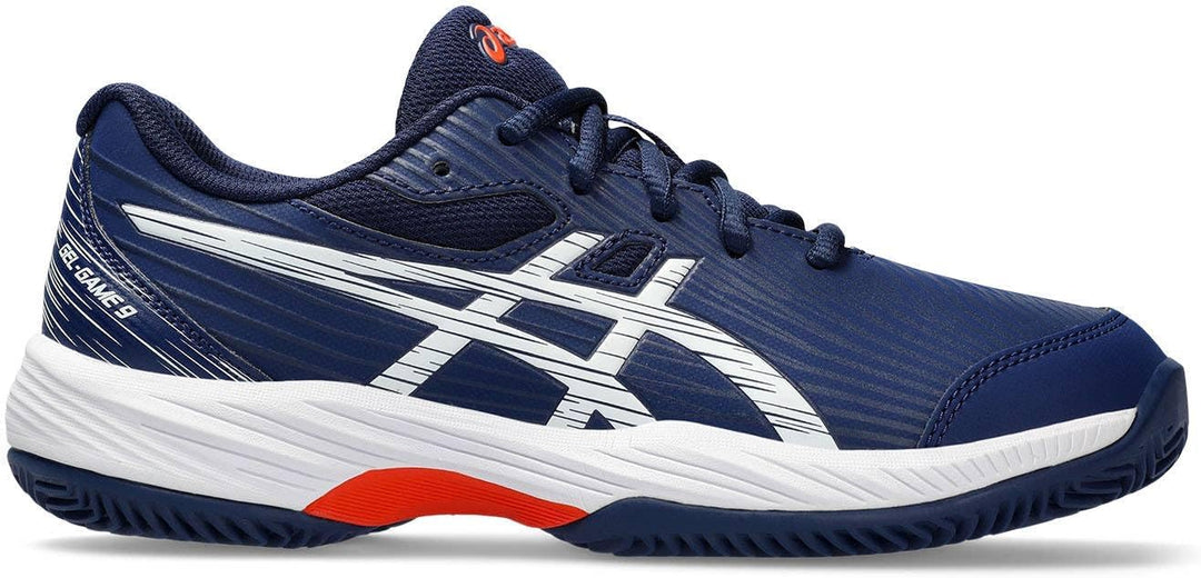 ASICS Jungen Gel-Game 9 Gs Clay/Oc Sneaker 40 EU Blue Expanse White, 40 EU Blue Expanse White