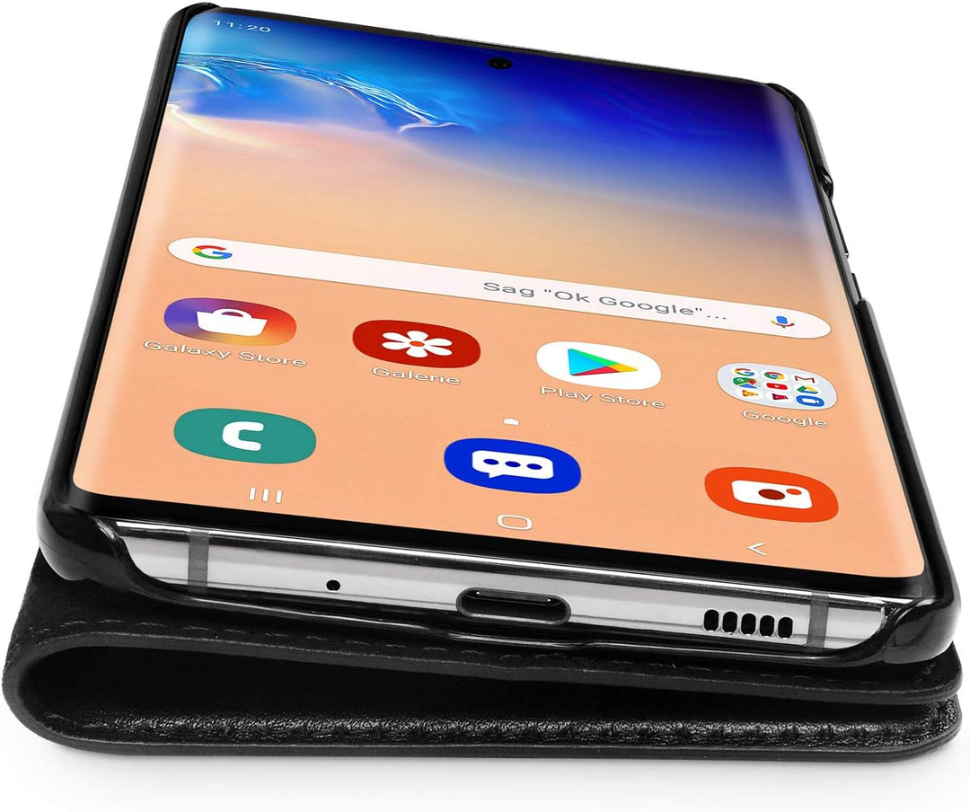 WIIUKA Echt Ledertasche - TRAVEL - Hülle für Samsung Galaxy S20 Ultra, mit Kartenfach, extra Dünn, T