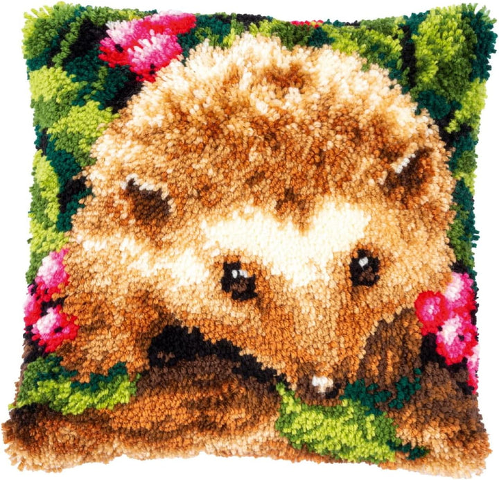 Vervaco PN-0153782 Knüpfstich-Set, Écru, ca. 40 x 40 cm