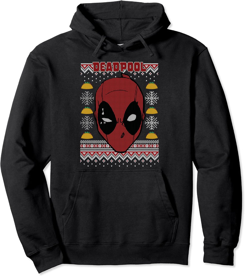 Marvel Deadpool Weihnachten Ugly Sweater Style Pullover Hoodie