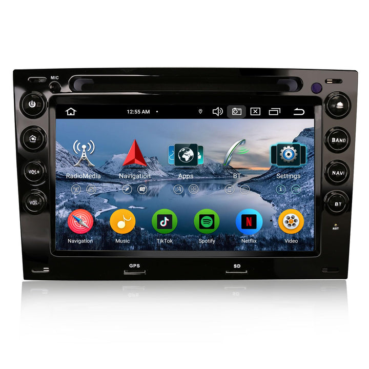 7 Zoll 8-Kern Android 14 Autoradio für Renault Megane 2 (2002-2008) mit Bluetooth 5.0 Kabelloses Car