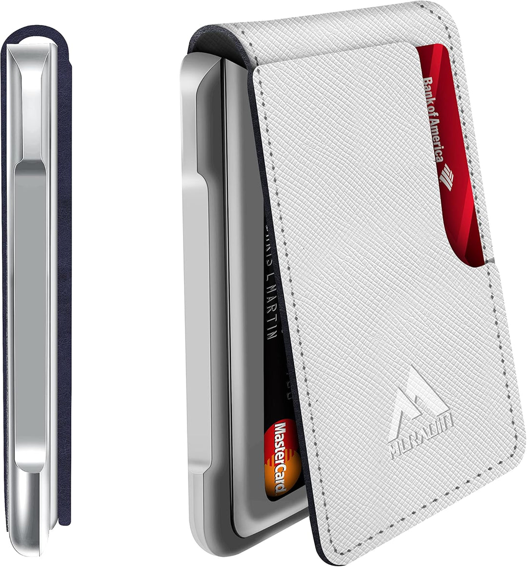 MURADIN Schlanker RFID-blockierender Metall-Kartenhalter, Taktische minimalistische Brieftasche für