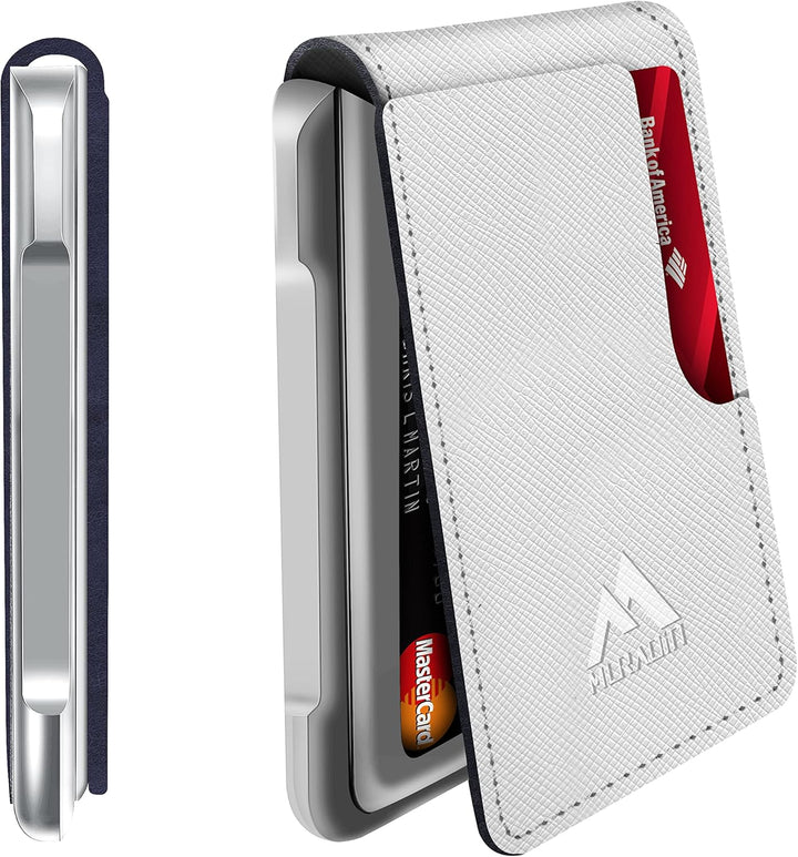 MURADIN Schlanker RFID-blockierender Metall-Kartenhalter, Taktische minimalistische Brieftasche für