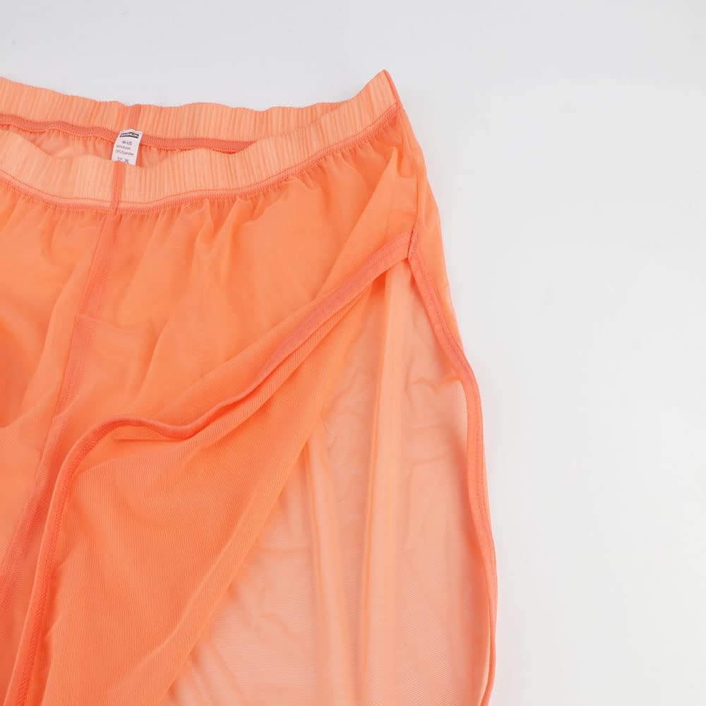 Herren Boxershorts Transparent Leicht Luftig Atmungsaktiv Bequem Geeignet für den Sommer Schwarzoran