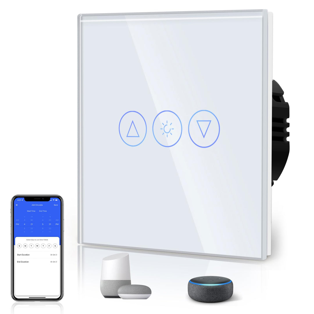 BSEED Dimmer Smart Alexa Lichtschalter 300W Touch Control WIFI Wandlichtschalter LED Kompatibel (Neu