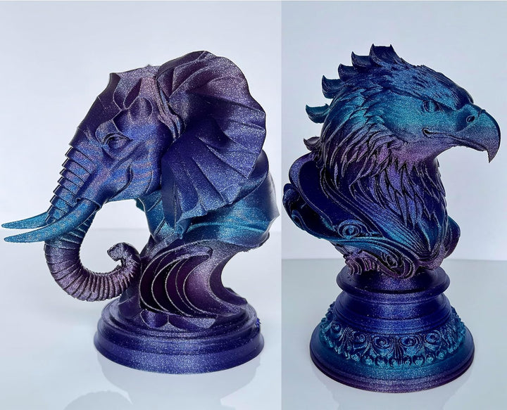 Stronghero3D PLA 3D-Drucker-Filament, 1,75 mm, Vertigo Galaxy Rainbow, mehrfarbig, Genauigkeit +/- 0