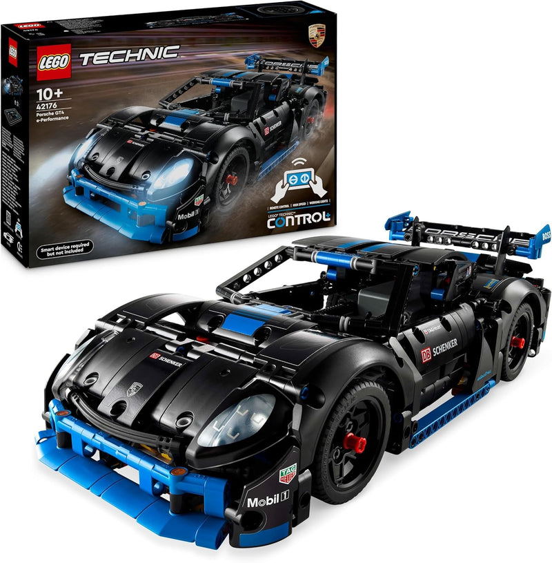 LEGO Technic Porsche GT4 e-Performance Rennwagen, Ferngesteuerter Flitzer, interaktives Modellauto,