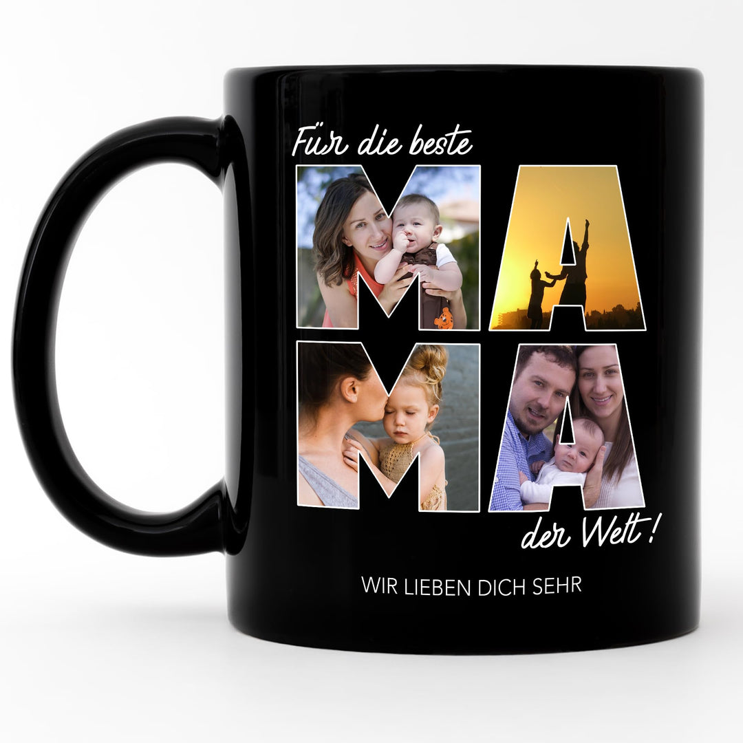 Kiddle-Design Papa Tasse Personalisiert mit Foto Geschenk Geburtstag, Vatertagsgeschenk Fototasse mi