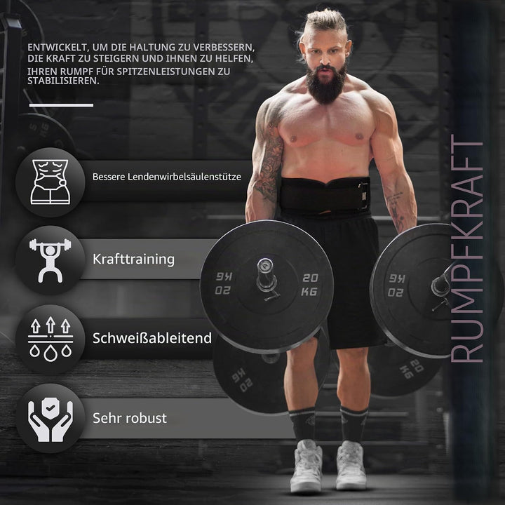 RDX 6.5” Gewichthebergürtel, Auto-Lock Trainingsgürtel, Krafttraining Powerlifting Fitness Bodybuild
