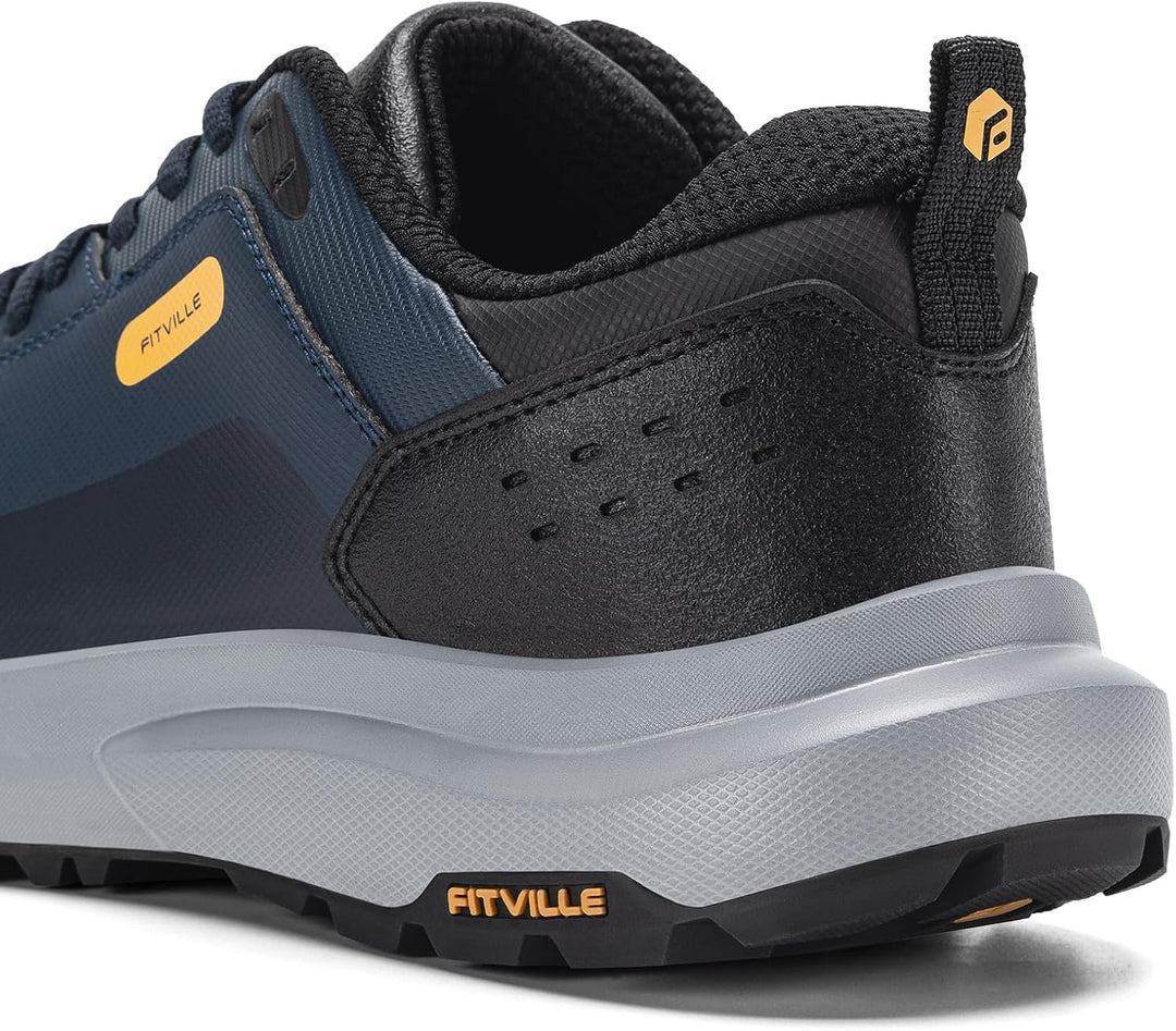 FitVille Extra Weit Wanderschuhe Herren Leicht Trekkingschuhe Wasserdicht Outdoor Schuhe Bequeme Lau