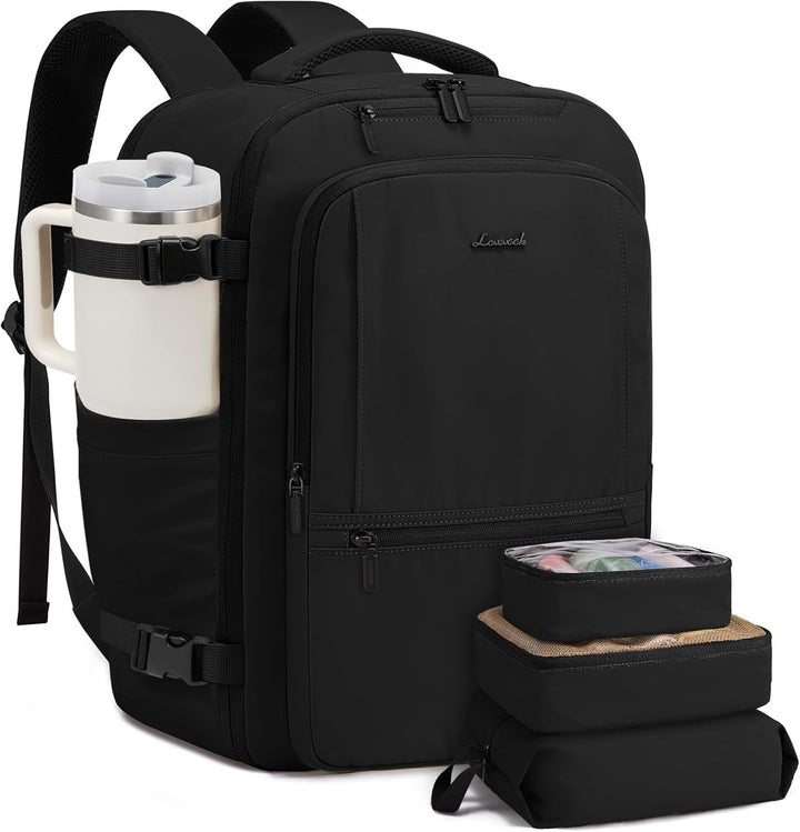 LOVEVOOK Handgepäck Rucksack Flugzeug, 40L Gross Reiserucksack Herren Damen Laptop Rucksack 17 Zoll,