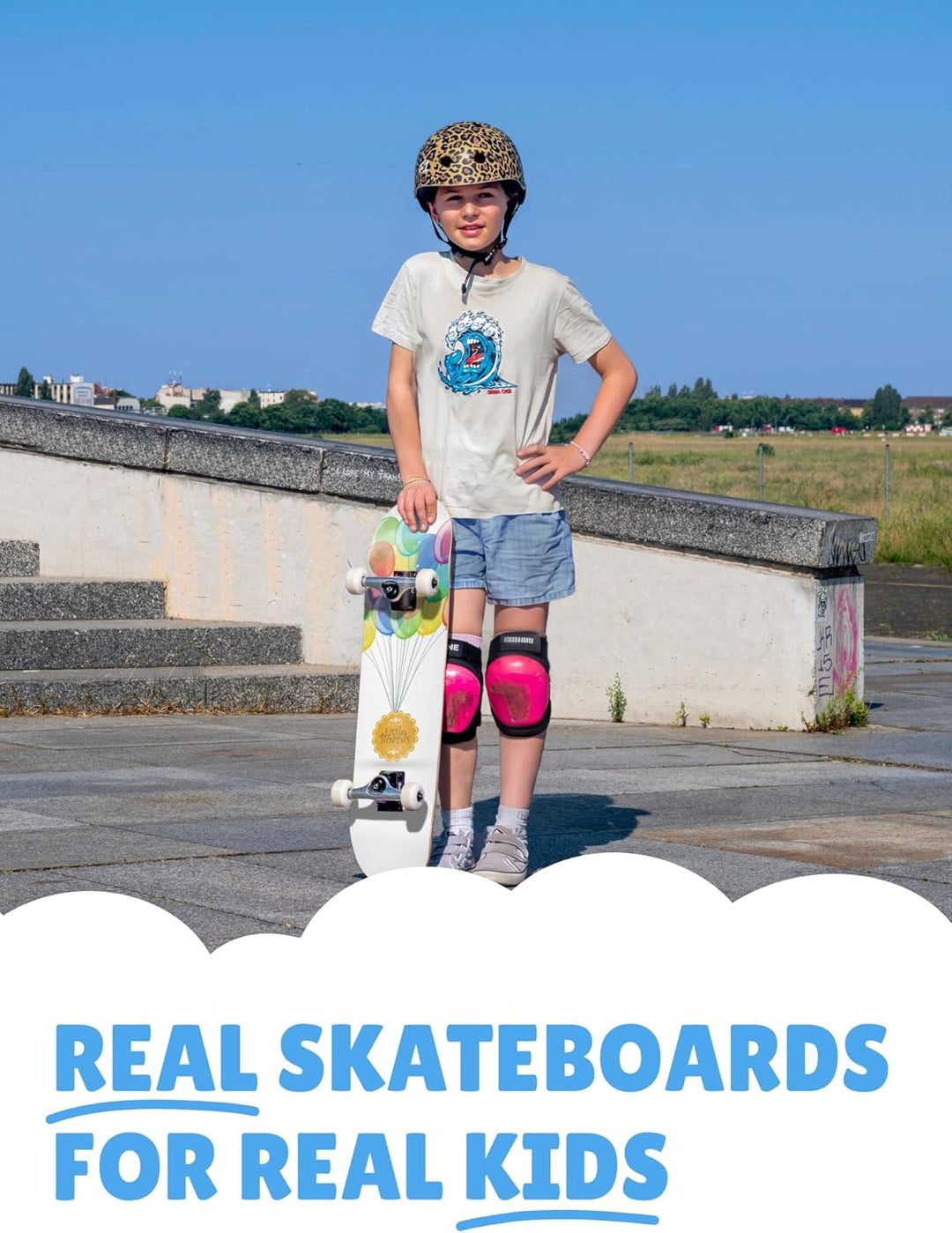 Little Boards Skateboard für Kinder - hochwertiges Komplettboard für Anfänger ab 3 oder 4 Jahren, au