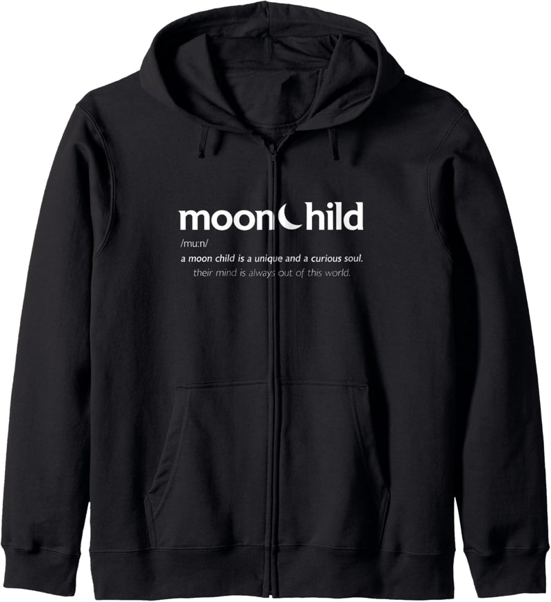 Moonchild Definition. Moon Child. Mondkind Mond Aesthetic Kapuzenjacke