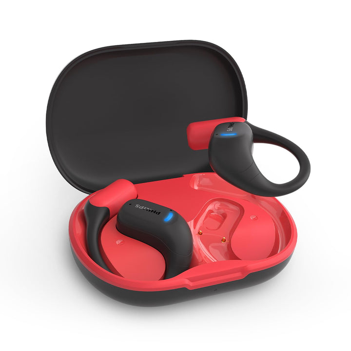 Philips TAA6709 True Wireless Air Conduction Open Ear Sports 5.3 Bluetooth Headphones, 28 Hours Play