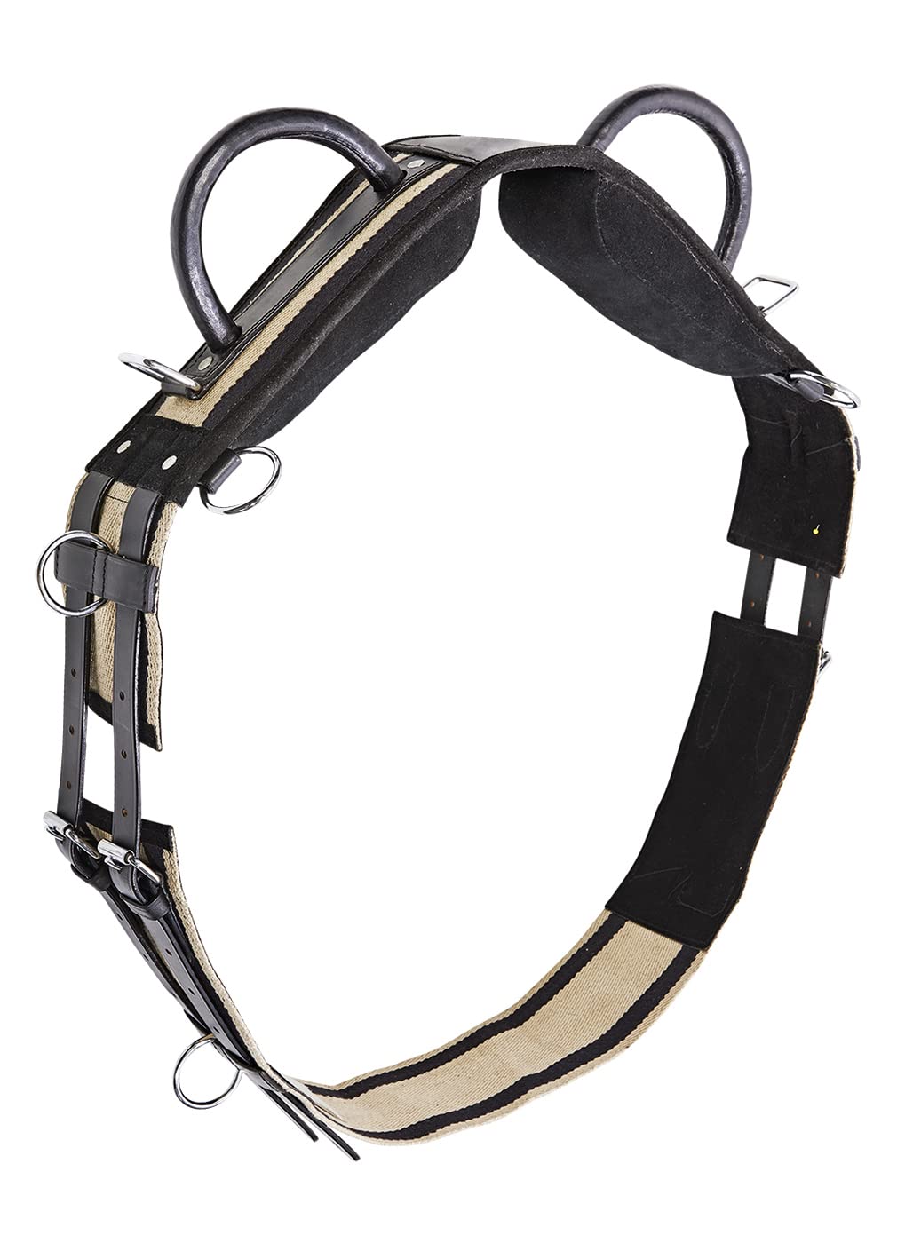 Longiergurt Double schwarz Shetty, schwarz Shetty
