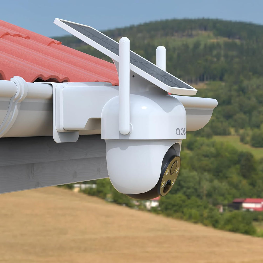 Dachrinnenhalterung für AOSU 2K/3MP Überwachungskamera Aussen Solar Akku (SolarCam D1 Classic)(C9C2C