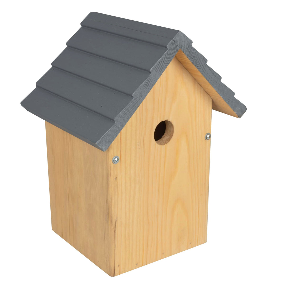 Windhager Nistkasten Cosy für Vögel | Kiefernholz massiv, Einflugloch Ø 28 mm, Holz | Vogelhaus, Vog