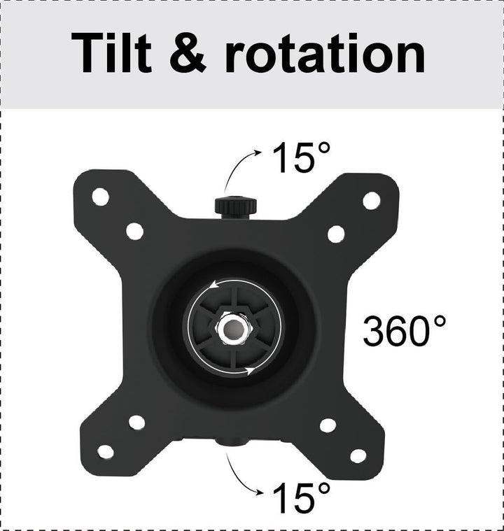 HFTEK 3-Fach-Monitorarm - Halter - Bildschirm - Wandhalterung für 3 Monitore von 15-27 Zoll mit VESA