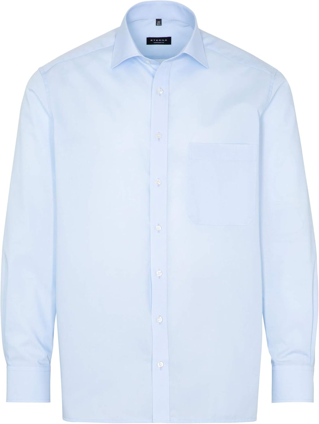 ETERNA Herren Hemd Comfort Fit Langarm Kent 42 Hellblau, 42 Hellblau