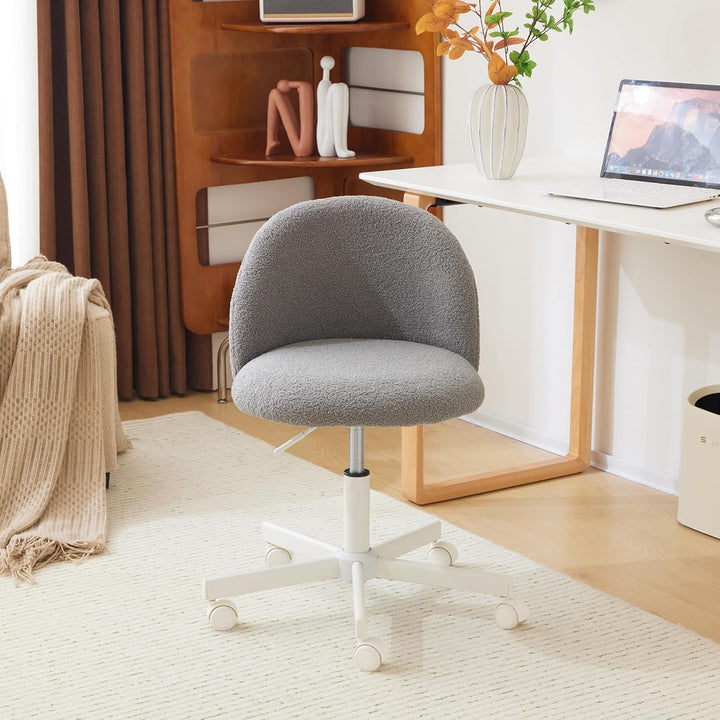 Bonnlo Bürostuhl mit Rollen, Schminktisch Stuhl, Höhenverstellbar Schreibtischstuhl für Arbeitszimme