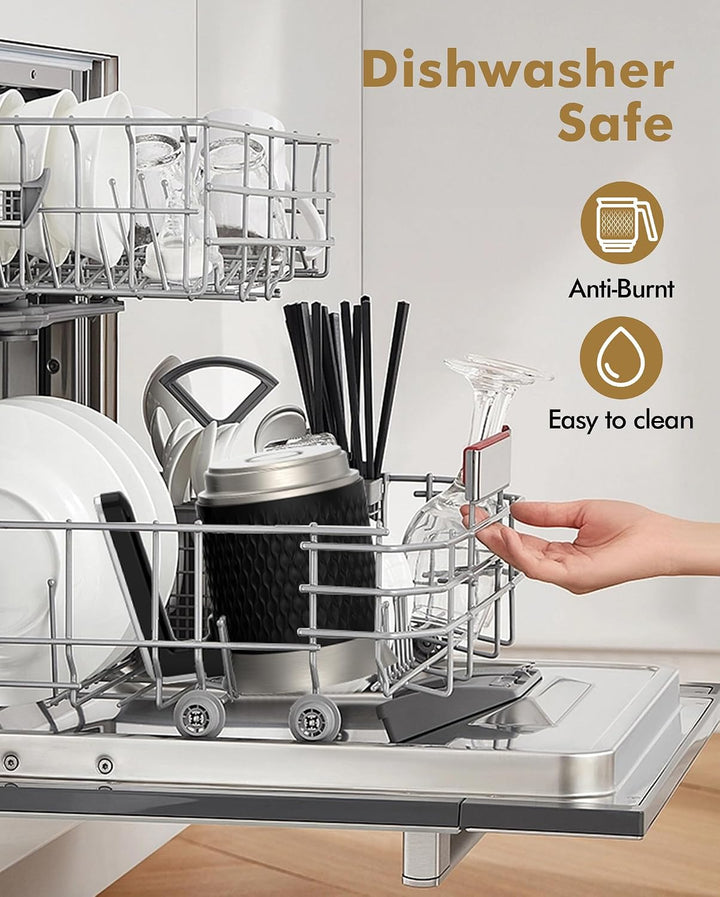 Milchaufschäumer Elektrisch 5 in 1 - Automatische Milchschäumer 350ml Grosses Fassungsvermögen Milch