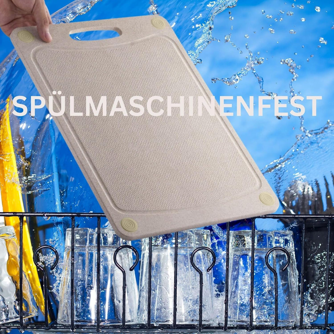 Schneidebrett Spülmaschinenfest aus Weizenstroh - stärker Alternative zu Kunststoff & Holz | ÖKO Ant