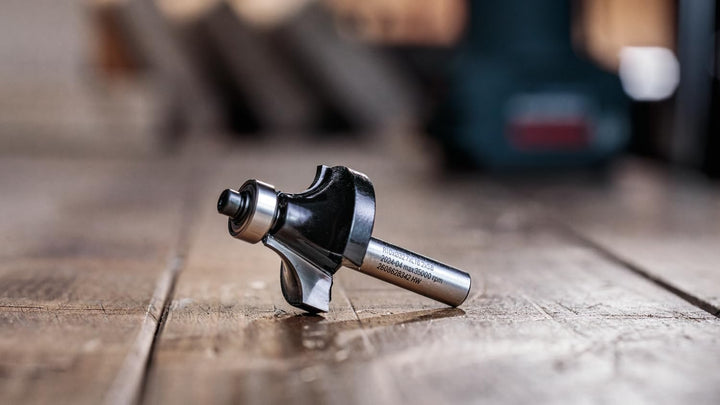 Bosch Professional Abrundfräser Standard for Wood (für Holz, Radius 8 mm, Arbeitslänge 15,5 mm, Zube