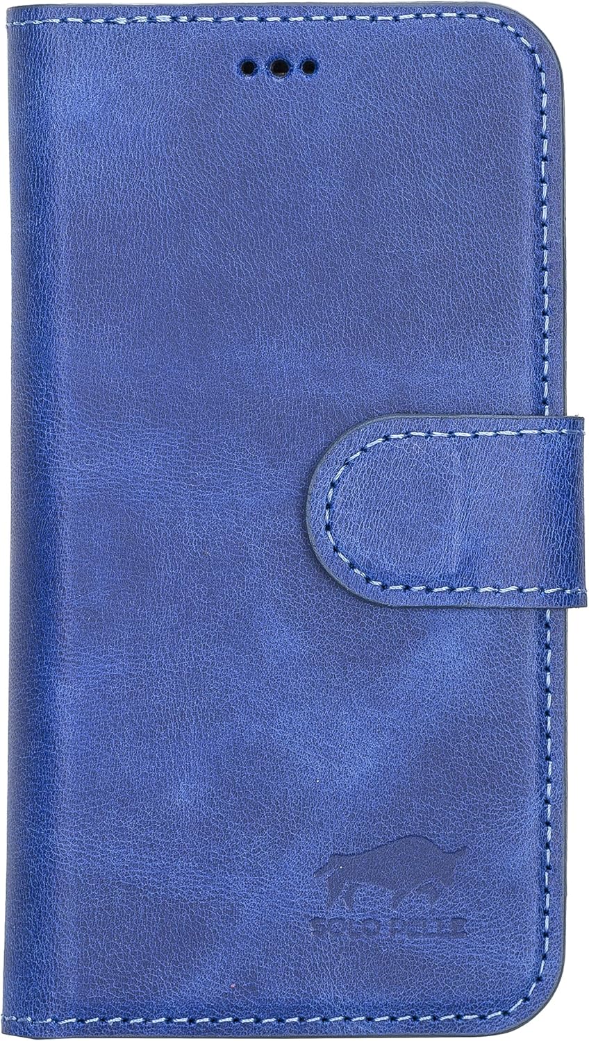 Solo Pelle Lederhülle kompatibel für iPhone 13 Mini in 5.4 Zoll abnehmbare Hülle (2in1) inkl. Karten