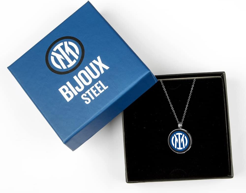 F.C. Internazionale Medaille Stahl, Herren, Taglia Unica, Edelstahl, Kein Edelstein.