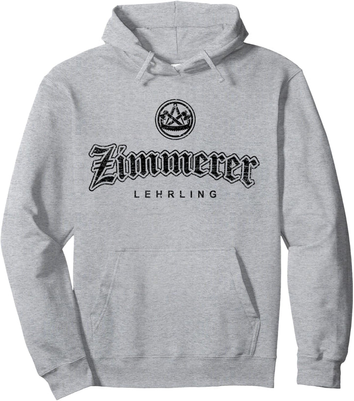 Zunftzeichen Zimmerer Lehrling in alt-gotischer Schrift Pullover Hoodie