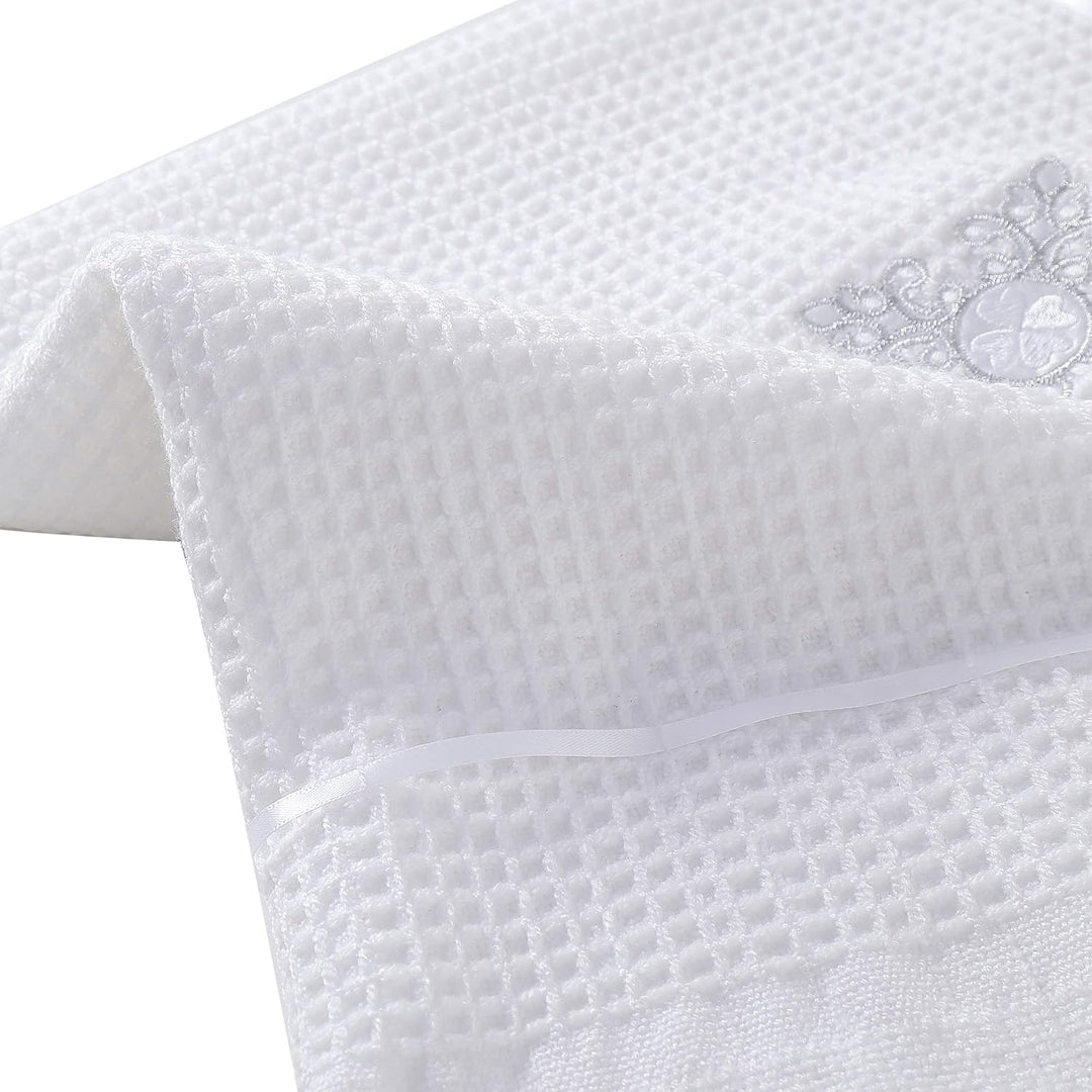 Booulfi Baby Decke Bestickt Taufe Kuscheldecke Baby Personalisierte Babydecke Kuscheldecke Weiss Kin