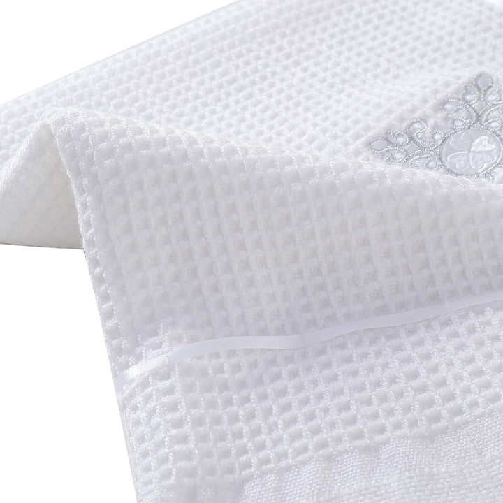 Booulfi Baby Decke Bestickt Taufe Kuscheldecke Baby Personalisierte Babydecke Kuscheldecke Weiss Kin