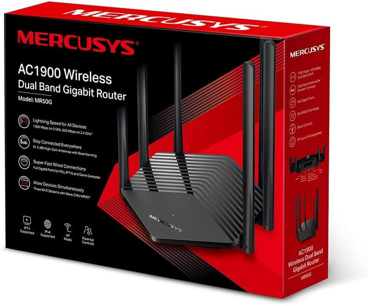 Mercusys AC1900 Wireless Dual Band Gigabit Router, AC1900