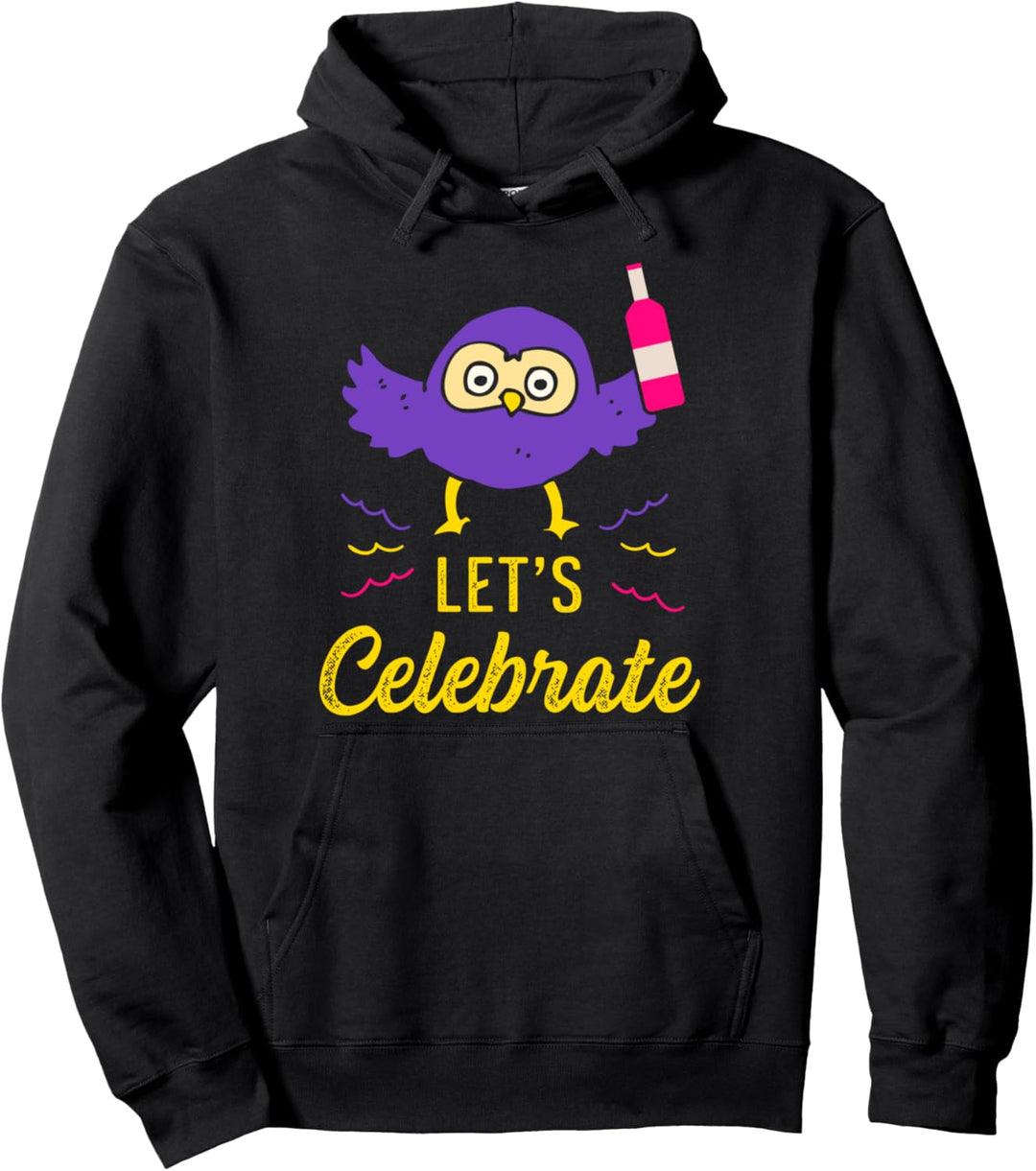 Lass Uns Feiern Käuzchen Eulenmotiv Vögel Kauz Vogel Eule Pullover Hoodie