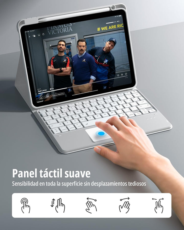 CACOE Tastatur Hülle Kompatibel mit iPad Air 7 Generation 2025 M3 11 Zoll/Air 6/5/4 Generation 2024/