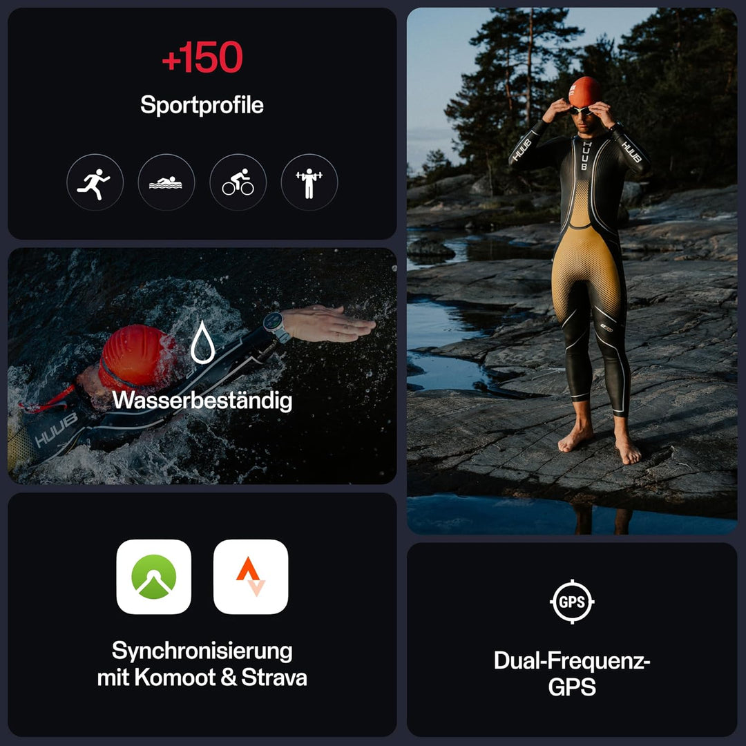 Polar Vantage V3 GPS-Sportuhr mit Herzfrequenzmessung – Erweiterte Akkulaufzeit, Offline-Karten, mit