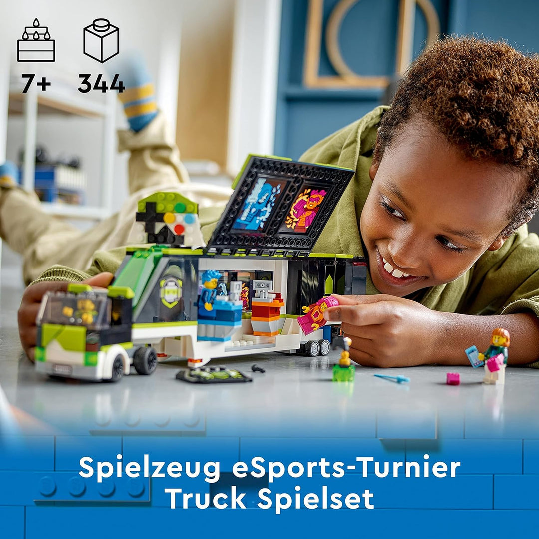 LEGO 60388 Gaming Turnier Truck, LKW-Spielzeug mit Minifiguren, Gamer-Geschenk für Jungen und Mädche