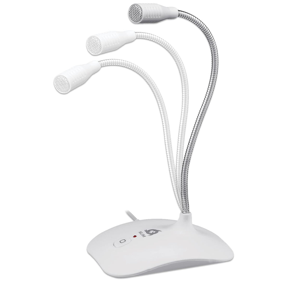 KLIM Talk USB - Standmikrofon PC und Mac - Kompatibel mit jedem Computer - Professionelles USB Mikro