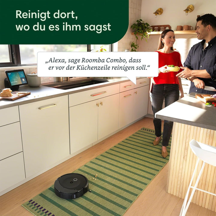 iRobot Roomba Combo 10 Max – Saugroboter 2-in-1 mit Station – Selbstentleerung/Befüllen und Reinigun